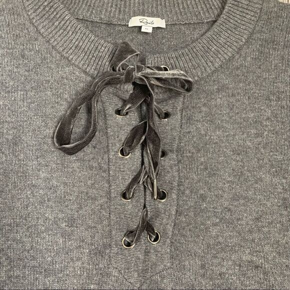 Rails Cashmere Wool Blend Olivia Lace Up Sweater C32 - Picture 10 of 14